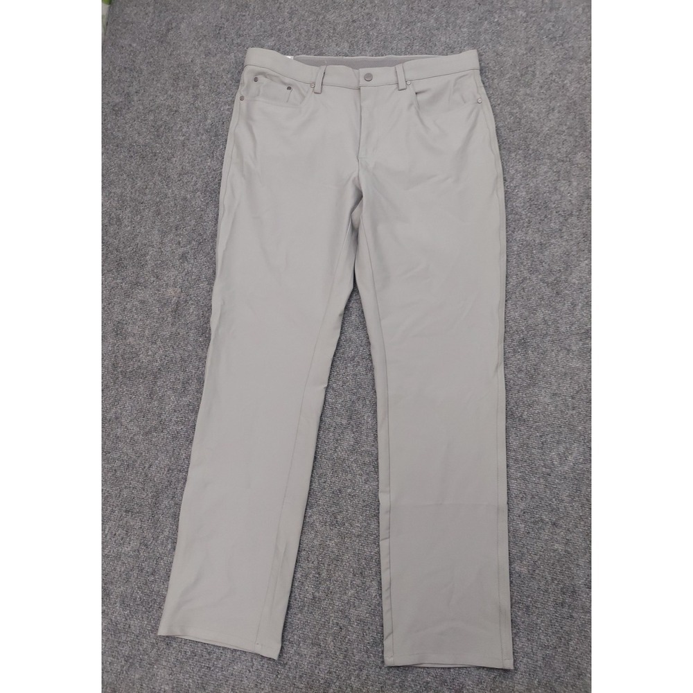 Greg Norman Golf Pants Mens 34x32 Gray Stretch Performance Outdoor Preppy NEW